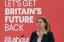 New Labour MP Natalie Elphicke speaks during a visit to Dover (Gareth Fuller/PA)