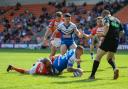 Jamie Dallimore scores for Barrow Raiders in last year's Summer Bash fixture against Sheffield
