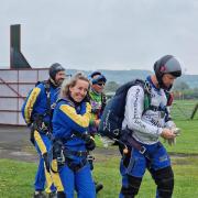 Samantha Smith skydived to raise money for her son's school sensory room