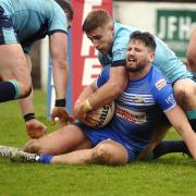 Barrow Raiders gave a battling performance against Featherstone, but fell to another defeat                  Picture: Jon Granger