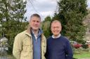 Andy Hull with the area Liberal Democrat MP Tim Farron