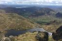 The view from Pavey Ark in the Lake District