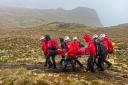 Mountain rescue teams co-ordinate to help man with injured knee