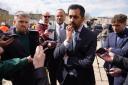 Humza Yousaf spoke to the media during a visit to a housing site in Dundee (Andrew Milligan/PA)