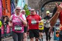 Cath completing last month's London Marathon