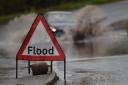 The warning was issued after the river levels rose overnight due to heavy rain falling on wet catchments.