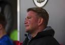 Barrow AFC boss Pete Wild looks on against Crawley Town
