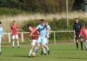 DIFFICULT DAY: Vickerstown found Lytham Town too strong at Park Vale                             Picture: Leigh Ebdell