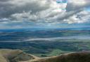 View from side of Black Combe over Whicham Valley to the Duddon Estuary.