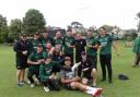 Cumbria CCC team celebrate their semi final victory against Suffolk