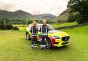BEEP Doctors Cumbria clinical lead Dr John Ferris, left, and chair Dr Theo Weston MBE with the Volvo XC60 SUV