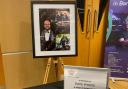 Dave Myers book of condolances at the Forum in Barrow