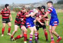 Matty Henderson for Walney Central U16's in their game against Leigh East U16's