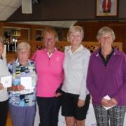 Winners of the Charity Open at Barrow Golf Club with Lady Captain Barbara Foster