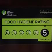 All the eateries recently served a five star food hygiene rating