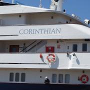 The MV Corinthian has three decks and carries around 100 passengers
