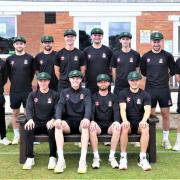 Cumbria County Cricket Club squad members pictured wearing their new caps
