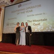 Group Sales and Marketing Manager Asia Connor, centre, receiving the award