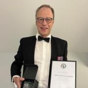 Dr Theo Weston MBE with his Lifetime Achievement Award