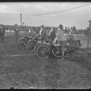 Barrow Motor Club Gymkhana 'bobbing' for donuts in 1926
