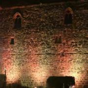 Dalton Castle showing off its new lighting