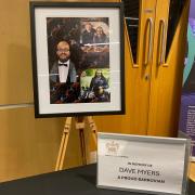 Dave Myers book of condolances at the Forum in Barrow
