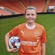 The Walney-school pupil plays for Blackpool FC's under-14s side