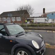 Workers were spotted at North Walney Primary School last week