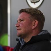 Barrow AFC boss Pete Wild looks on against Crawley Town