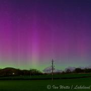 It took hours for Ian Watts to capture this photo of the Aurora