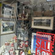 Furness Mobile Picture Framers shared this photo of the damage done to their window