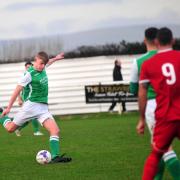 Tyler Wood for Holker Old Boys in their game against Prestwich Heys
