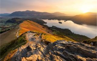 Catbells in the Lake District has been named one of the best places to catch a sunset.