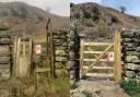 Before and after: the National Trust has replaced a 'tricky' stile with a gate