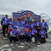 The St Mary's team at Everest Base Camp