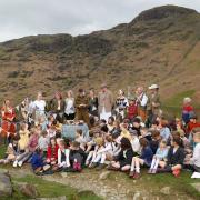 Grasmere pupils got in the 1940s spirit for the book launch
