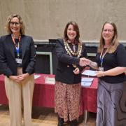 Mayor Michelle Scrogham met with charity representatives on Monday