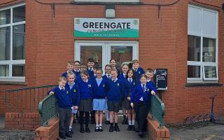 Pupils at Greengate Junior School