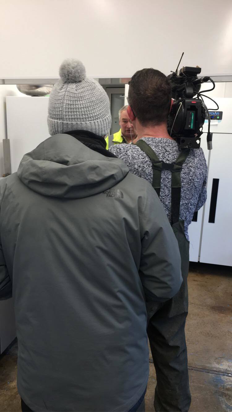 VISITED: A film crew and producer visited the Creamery on January 22