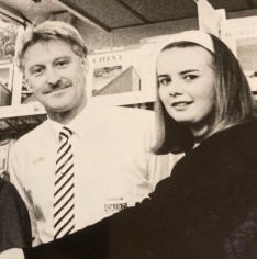 ORGANISERS: John Spoor and Sarah Cooke pictured in 1991 
