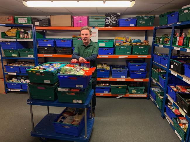 HARD-WORKING: Barrow Foodbank assistant manager Matt Burden