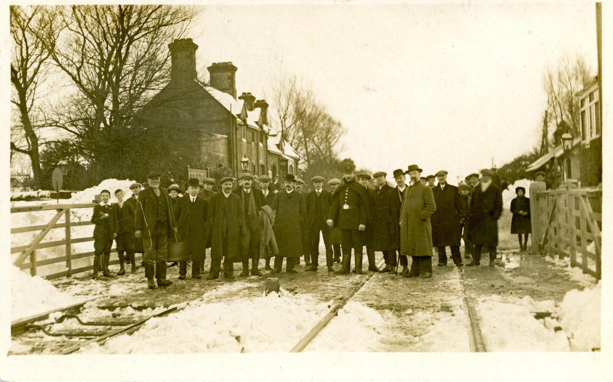 LOOK BACK: Bootle Station Snow Scene in 1913 by Edward and Raymond Sankey © Sankey Family Photography Collection. Courtesy of a Private Collector