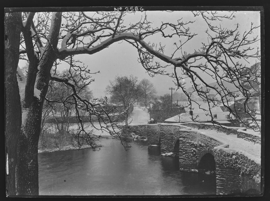 SNOWFALL: Newby Bridge in the snow, pictured in the early 1900s. by Edward and Raymond Sankey © Sankey Family Photography Collection. Courtesy of a Private Collector