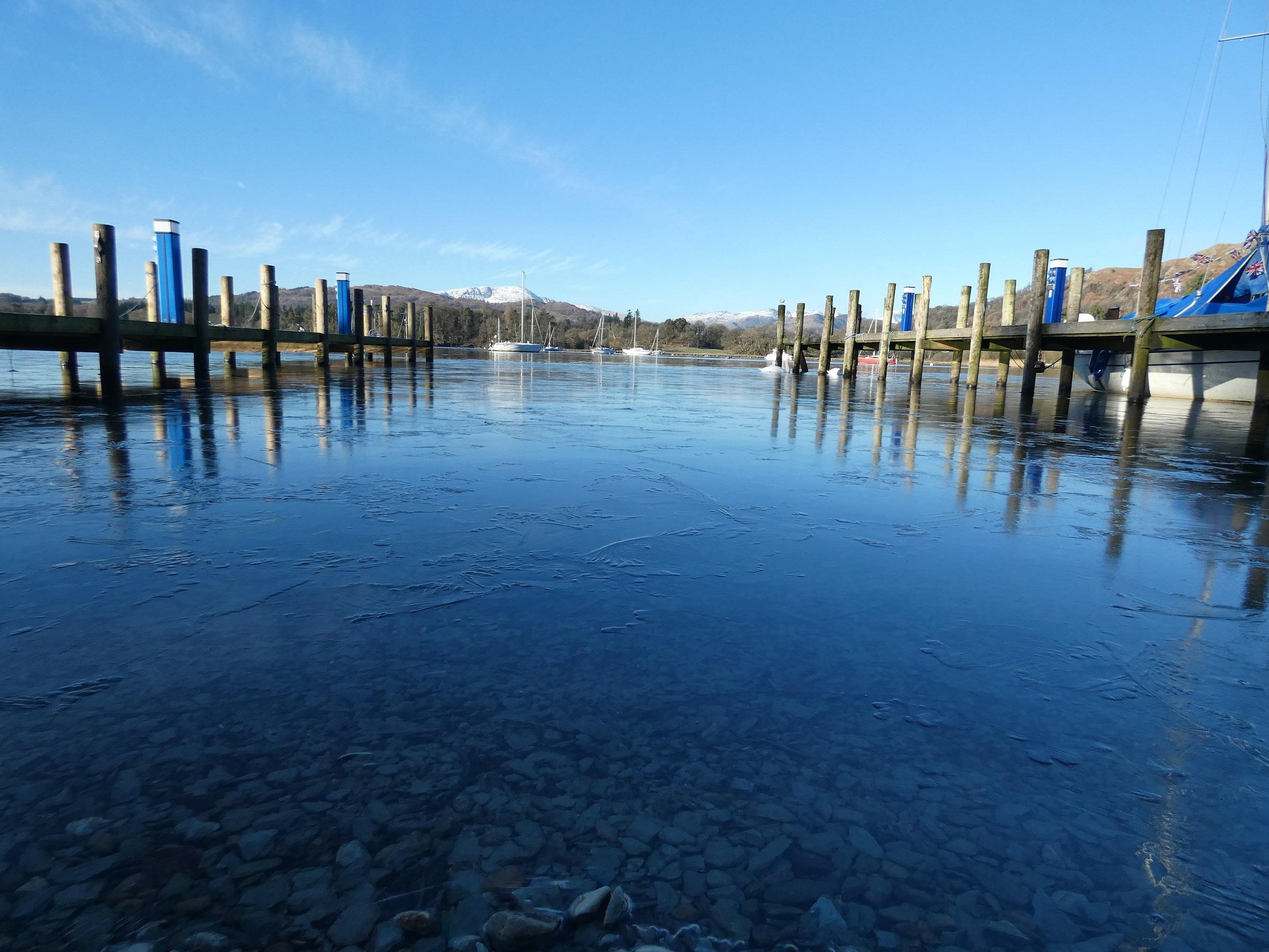 BEAUTIFUL: The view of a frozen Windermere