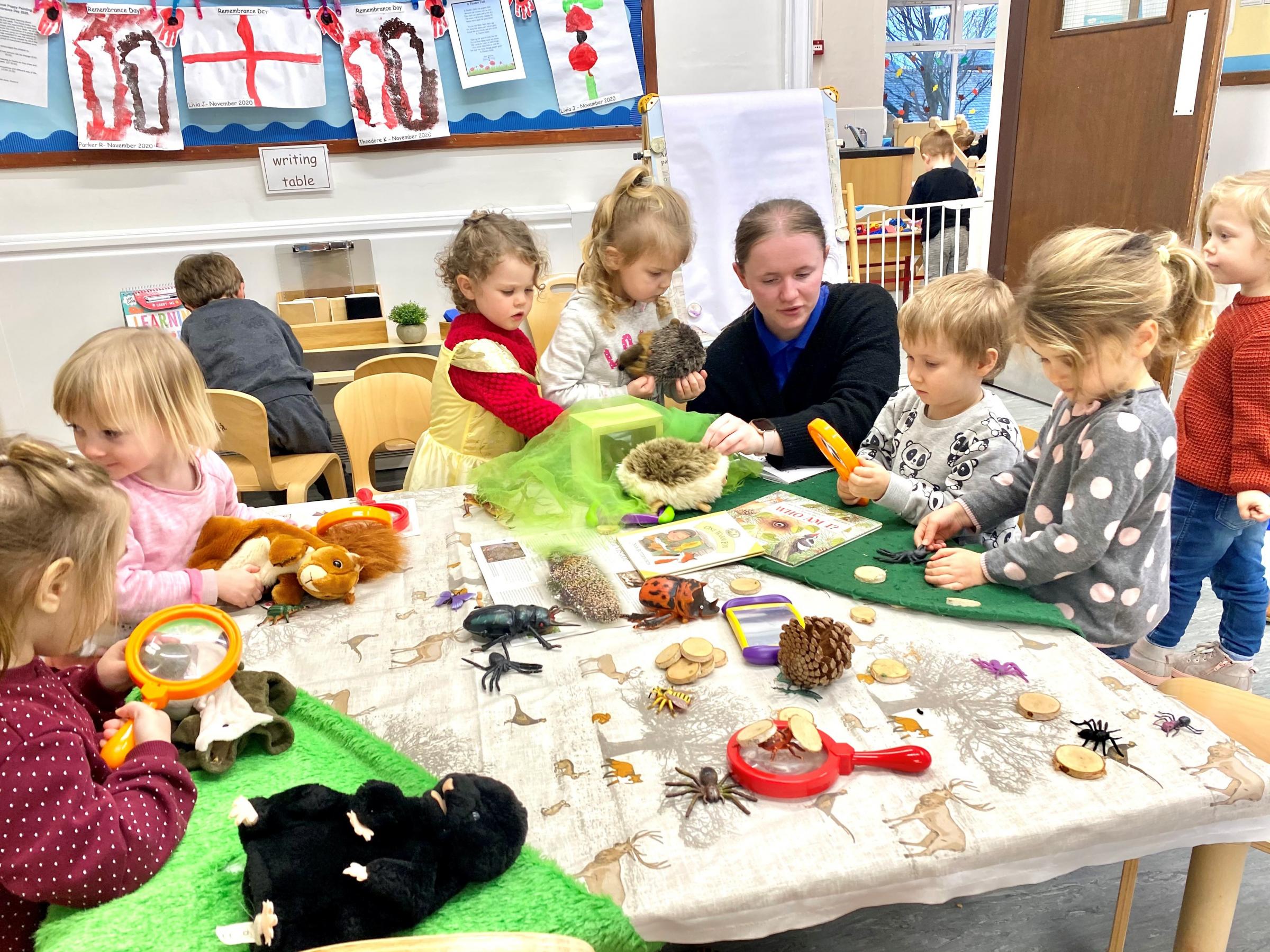 INTERESTING: The Robin class at Hollingarth Day Nursery in Barrow have been learning about hedgehog habitats and behaviour