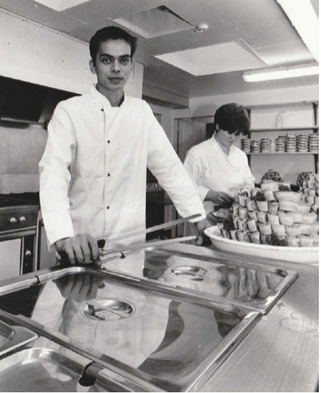COOK: Head chef David Yip and helper Yolande Bartlett at The Coot on the Tarn in 1996