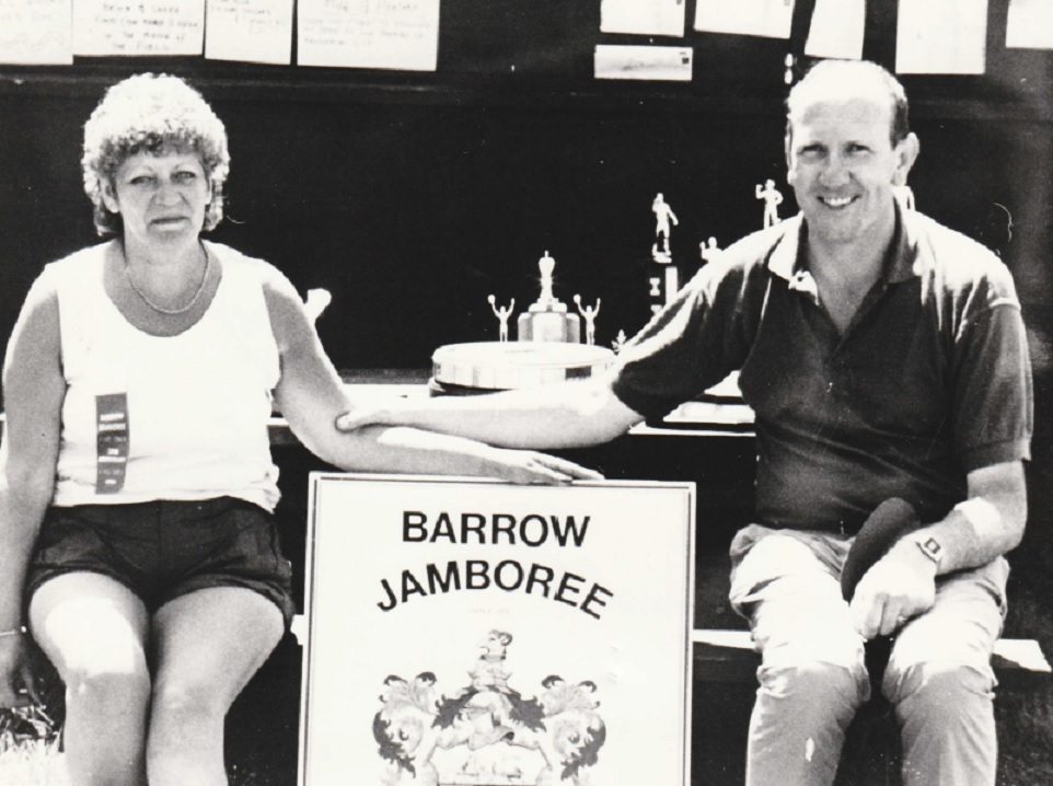 COMPETING: Carole and Bob Chubb, of Walney, at the Barrow Jamboree in 1994