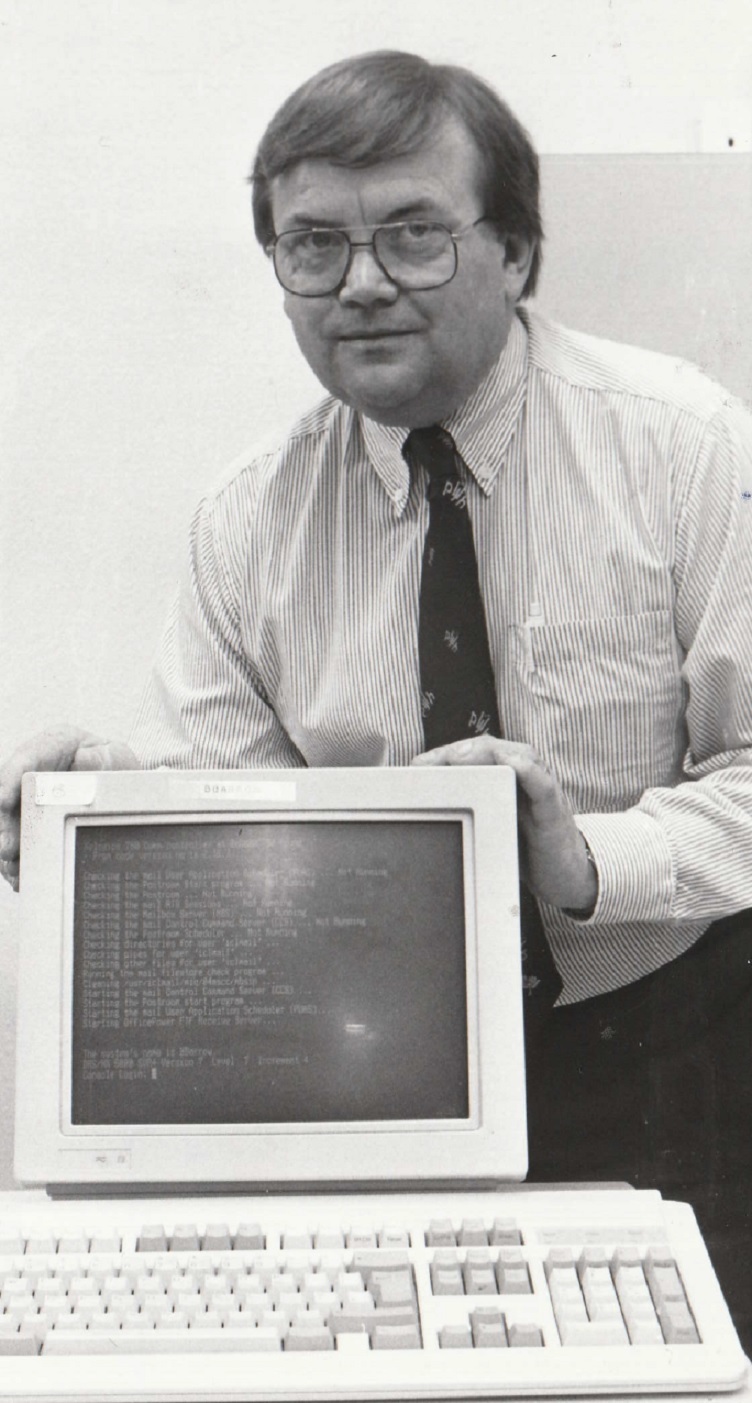 WORKING: Barrow Borough Council was undergoing a computer revolution in 1996