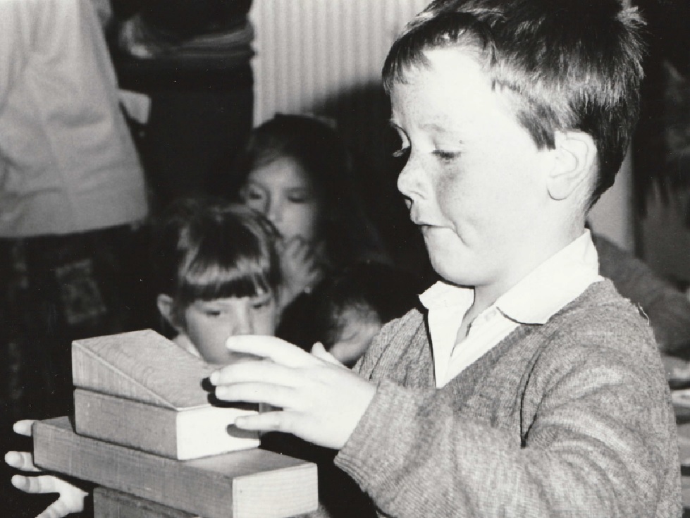 LEARN: An exercise in precision for Ross at the science afternoon at the science afternoon at Chapel Street Infants School in 1989