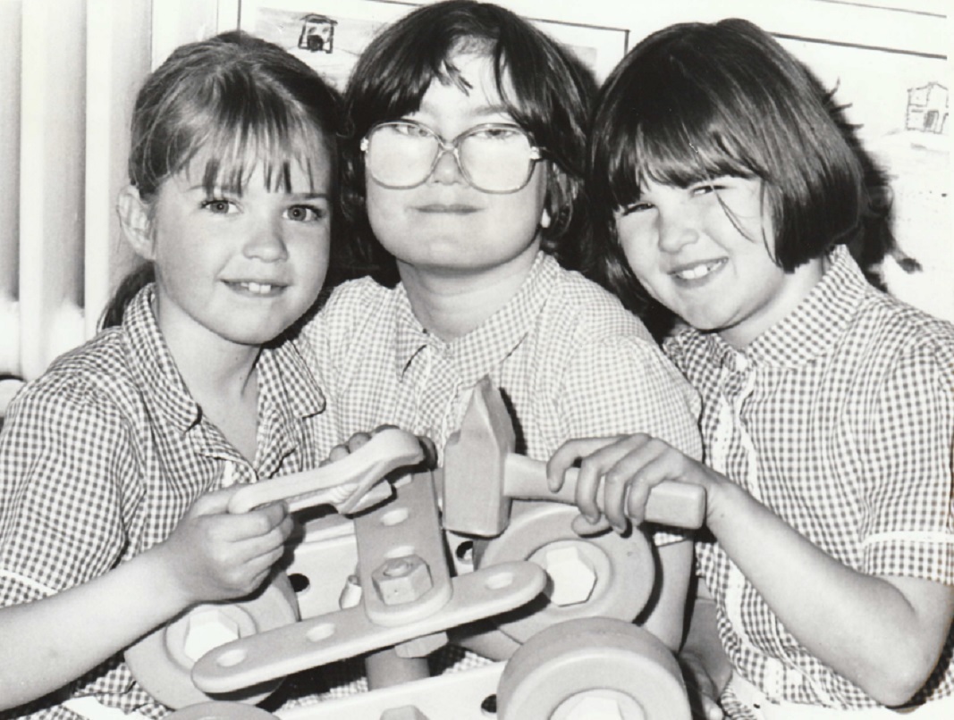 SCIENCE: Sarah, Jennifer and Emma at the science afternoon at Chapel Street Infants School in 1989